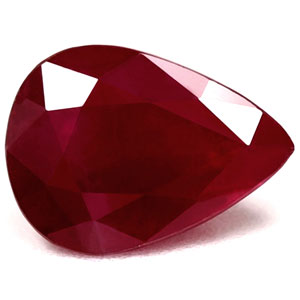 Ruby Pear 1.27 carat Red Photo