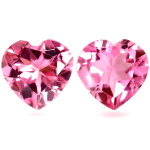 0.78 carat Heart Pink Tourmaline - Gemstone Thumbnail
