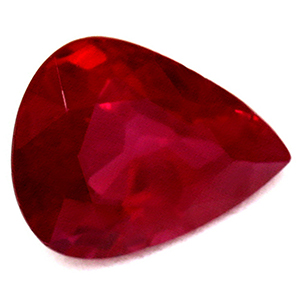 Ruby Pear 0.68 carat Red Photo