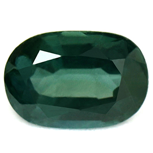 Sapphire Cushion 0.72 carat Blue Green Photo
