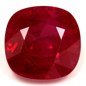 Ruby Cushion 4.03 carat Red Photo