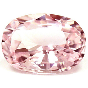 Sapphire Oval 0.65 carat Orange Pink Photo