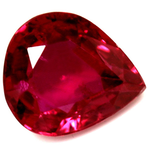Ruby Pear 0.81 carat Red Photo