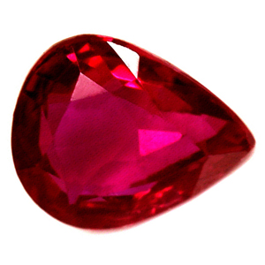 Ruby Pear 0.64 carat Red Photo