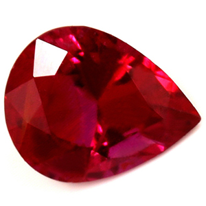 Ruby Pear 0.59 carat Red Photo