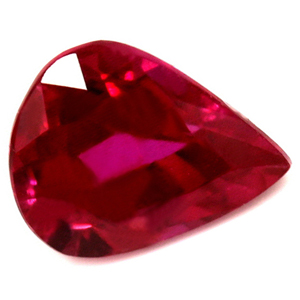 Ruby Pear 0.67 carat Red Photo