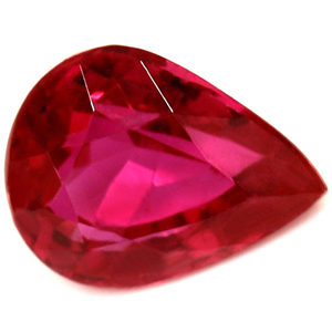 Ruby Pear 0.71 carat Red Photo
