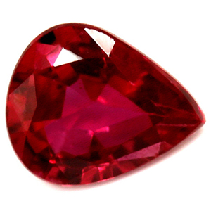 Ruby Pear 0.60 carat Red Photo