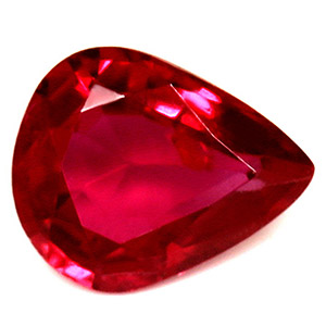 Ruby Pear 0.54 carat Red Photo