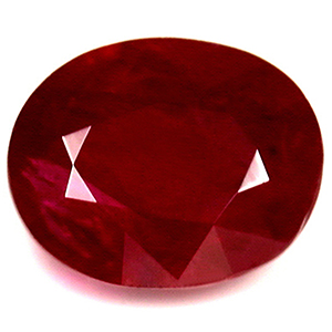 Ruby Oval 0.79 carat Red Photo