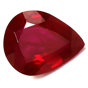 Ruby Pear 0.60 carat Red Photo