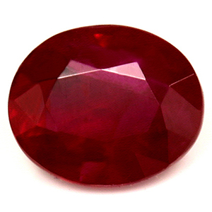 Ruby Oval 0.76 carat Red Photo