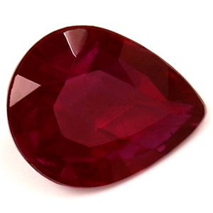 Ruby Pear 0.56 carat Red Photo