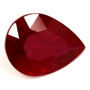 Ruby Pear 0.56 carat Red Photo