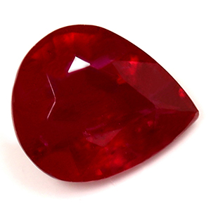 Ruby Pear 0.59 carat Red Photo