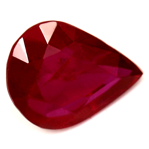 Ruby Pear 0.55 carat Red Photo