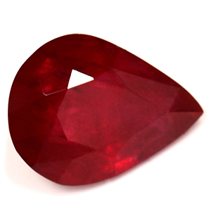 Ruby Pear 0.60 carat Red Photo