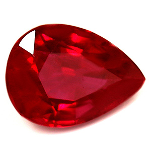 Ruby Pear 1.02 carat Red Photo