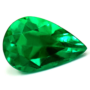 Emerald Pear 0.58 carat Green Photo