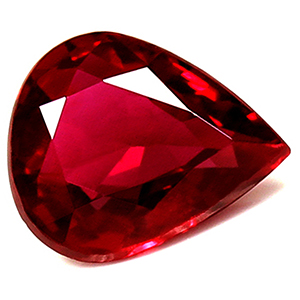 Ruby Pear 0.59 carat Red Photo