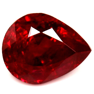 Ruby Pear 0.77 carat Red Photo
