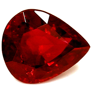 Ruby Pear 0.79 carat Red Photo