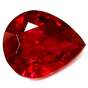 Ruby Pear 0.68 carat Red Photo