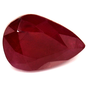 Ruby Pear 0.74 carat Red Photo