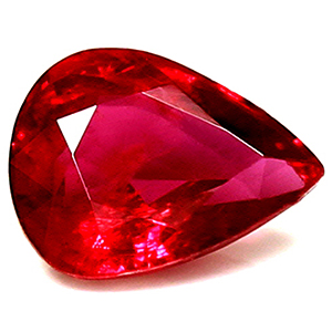 Ruby Pear 0.61 carat Red Photo
