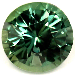 Sapphire Round 1.07 carat Blue Green Photo