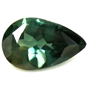 Sapphire Pear 0.64 carat Blue Green Photo