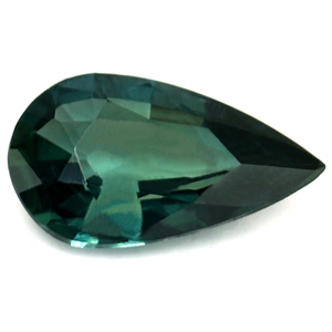 Sapphire Pear 0.66 carat Blue Green Photo