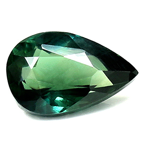 Sapphire Pear 0.83 carat Blue Green Photo