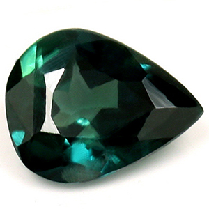 Sapphire Pear 0.72 carat Blue Green Photo