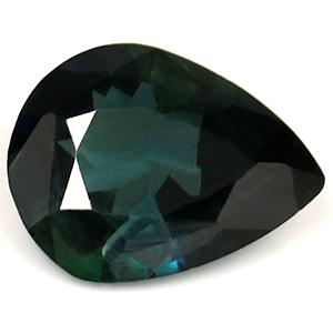 Sapphire Pear 0.60 carat Blue Green Photo