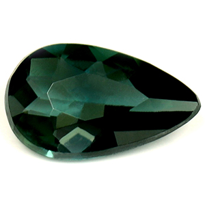 Sapphire Pear 0.64 carat Blue Green Photo
