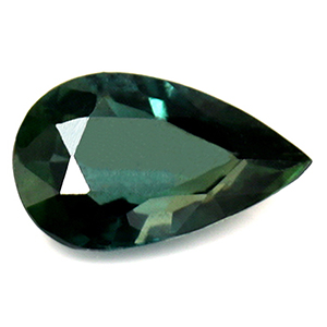 Sapphire Pear 0.71 carat Blue Green Photo