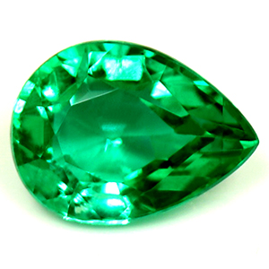 Emerald Pear 0.88 carat Green Photo