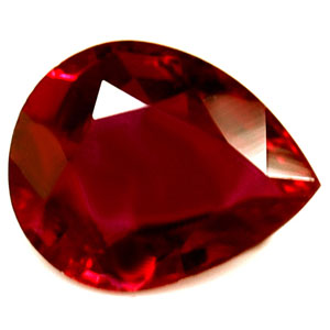 Ruby Pear 0.53 carat Red Photo