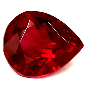 Ruby Pear 0.52 carat Red Photo
