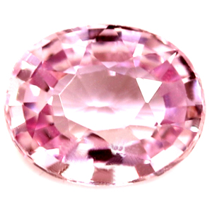 Sapphire Oval 0.79 carat Orange Pink Photo