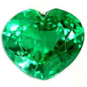 1.00 carat Heart Emerald - Gemstone Thumbnail
