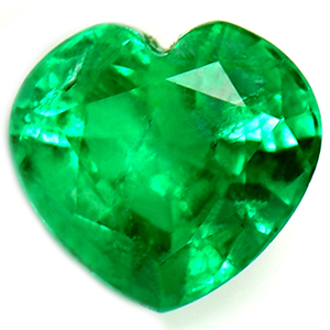 0.63 carat Heart Emerald - Gemstone Thumbnail