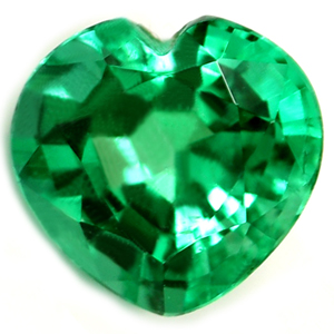 0.75 carat Heart Emerald - Gemstone Thumbnail