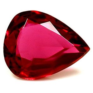 Ruby Pear 0.58 carat Red Photo