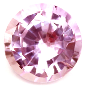 Sapphire Round 0.64 carat Orange Pink Photo