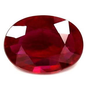 Ruby Oval 0.80 carat Red Photo
