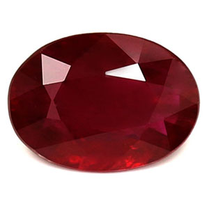 Ruby Oval 0.74 carat Red Photo
