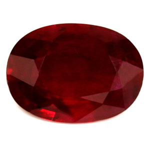 Ruby Oval 0.78 carat Red Photo