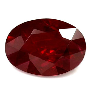 Ruby Oval 0.87 carat Red Photo